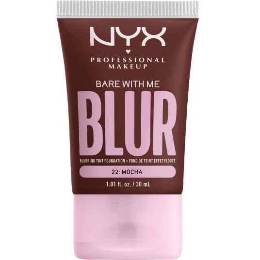 NYX Bare With Me Blur Tint Foundation 22 Mocha 30 ml - Fuktighetsgivende og Matt Finish