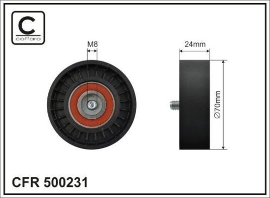 CAFFARO 500231 Strammehjul, kilerem