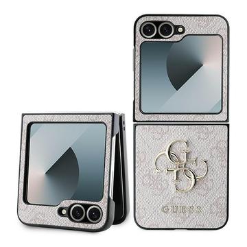 Samsung Galaxy Z Flip6 Guess 4G Big Metal Logo Hybrid-deksel Rosa