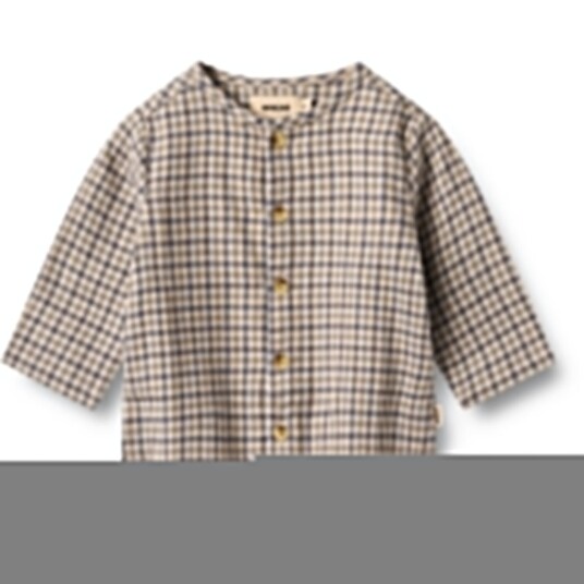 Wheat Blue Check Skjorte L/S Shelby 12 mdr/80