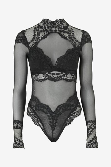 Hunkemöller Body Daisy Svart Hunkemöller Body Daisy Svart