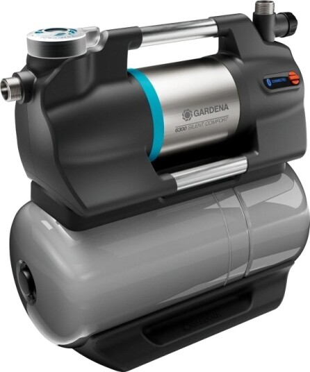 Gardena Pressure Tank Unit 6300 Silentcomfort 1050 W Ac 4,9 Stang 6300 L/T Ipx4 Sort Grå