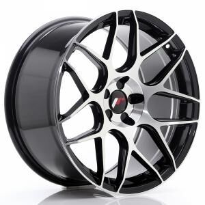 Japan Racing JR18 Gloss Black Machined Face 8x17 5/100 ET35 B73.1 Japan Racing JR18 Gloss Black Machined Face 8x17 5/100 ET35 B73.1