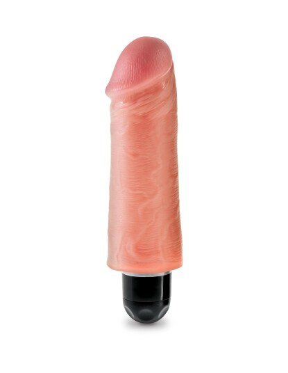 Stiffy Vibrating Dildo 15.5 cm - Natural Light
