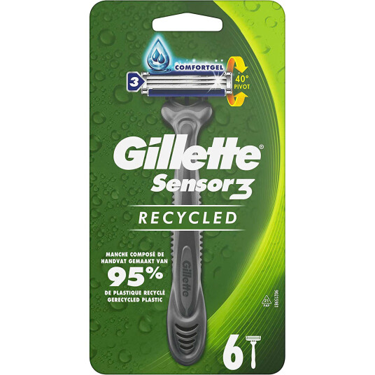 Gillette Sensor3 Resirkulerte engangsskraper 6-pk.
