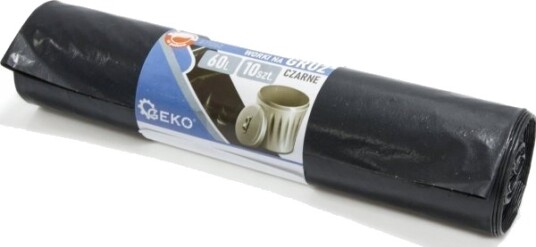 Geko Avfallsekker Gruz 60L Rull 10 Stk   Svarte 12