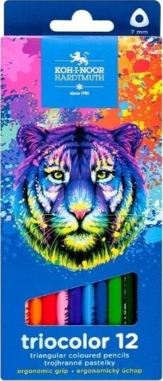 Koh I Noor Triocolor Tiger Blyanter 12 Farger