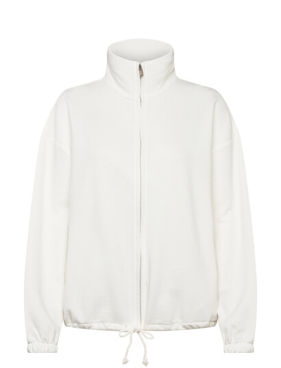 Gina Tricot Soft Sport Zip Sweater White M