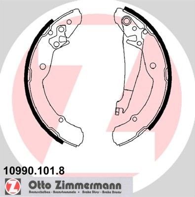 Bremsesko sett ZIMMERMANN 10990.101.8