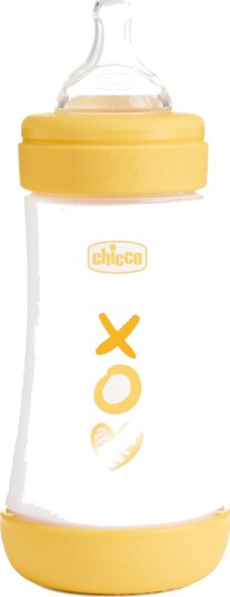 Chicco Perfect 5 Tåteflaske 240ml Gul Chicco Perfect 5 Tåteflaske 240ml Gul