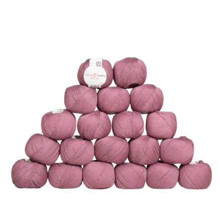 Infinity Hearts Rose 8/4 Garn Unicolor 78 Mørk gammel rose - 20 stk. Infinity Hearts Rose 8/4 Garn Unicolor 78 Mørk gammel rose - 20 stk.