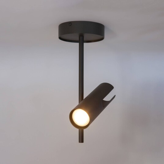 Sigma Downlight Leda 1 olivgrønn 1 lyskilde stål høyde 34 cm
