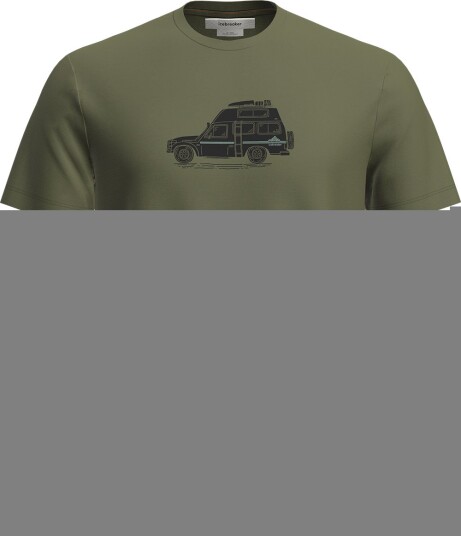 Icebreaker M Mer 150 Tech Lite Ss Tee Cosy Camper Sphagnum XL