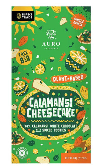 Auro Calamansi Cheesecake with Plant-Based 34% White Chocolate 60G