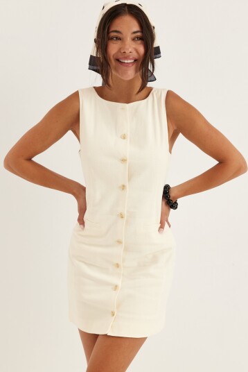Only Onldola S/L LINEN BL WAISTCOAT