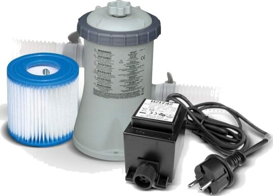 Bassengfilterpumpe + transformator 12V 1250 l/t INTEX 28602GS Bassengfilterpumpe + transformator 12V 1250 l/t INTEX 28602GS