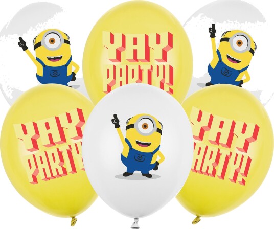 Partydeco Ballonger Minions 6-pakning SB14P-349-000-6
