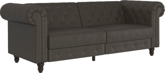 Sovesofa Felix 236x87x83 cm Antrasitt Mikrofiber/Tre/Metall 236x87x83 cm Antrasitt Mikrofiber/Tre/Metall