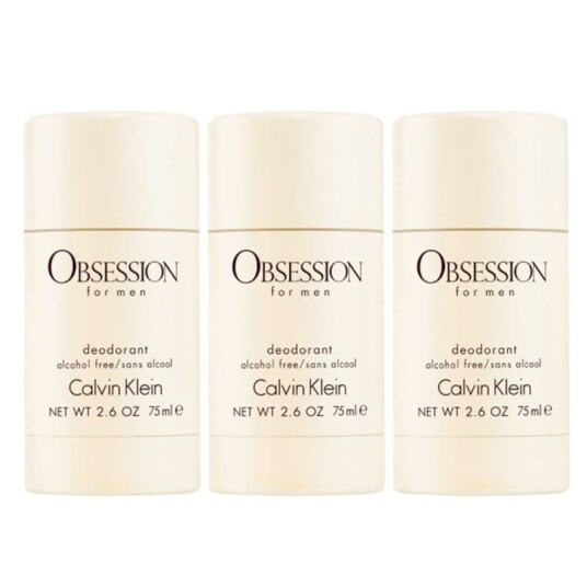 3-pack Calvin Klein Obsession Deostick 75ml 3-pack Calvin Klein Obsession Deostick 75ml