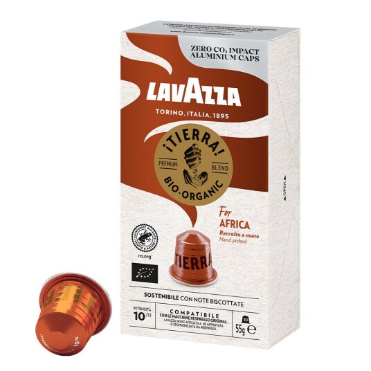 Nespresso Lavazza Tierra for africa til Nespresso. 10 kapsler Nespresso Lavazza Tierra for africa til Nespresso. 10 kapsler