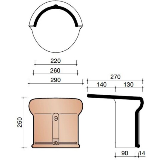 Koramic Mønestein Vario Start/Slutt Enkelkrum Glasert Tegl Svart 2.75kg Koramic Mønestein Vario Start/Slutt Enkelkrum Glasert Tegl Svart 2.75kg