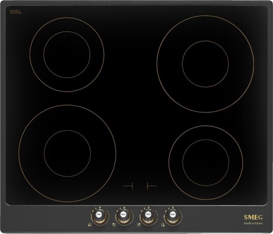 Smeg Colonial 60 cm Induksjonstopp med Touch Kontroll i Antrasitt Smeg Colonial 60 cm Induksjonstopp med Touch Kontroll i Antrasitt