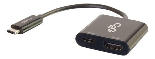 C2G USB C to HDMI Audio/Video Adapter w/ Power Delivery - USB Type C to HDMI Black - ekstern videoadapter - svart