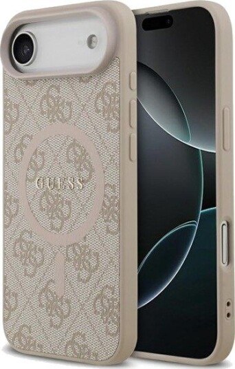 GUESS 4G Ring Classic Logo MagSafe Case for iPhone Air - Pink