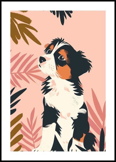 Playful Puppy Plakat Plakat / 21x30cm Playful Puppy Plakat Plakat / 21x30cm