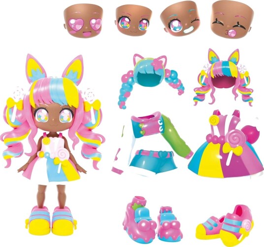 Animakii Anime-Dukkesett 14 cm 32 Stilkombinasjoner