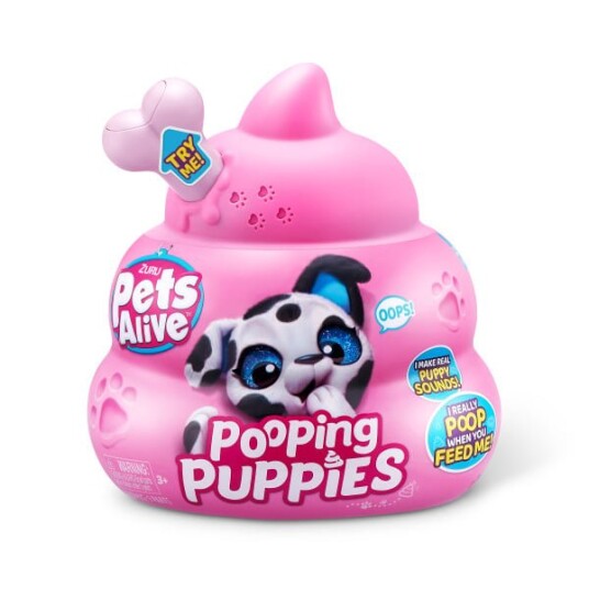 Zuru Pets Alive Pooping Puppies Plysjbamse M Tilbehør Zuru Pets Alive Pooping Puppies Plysjbamse M Tilbehør
