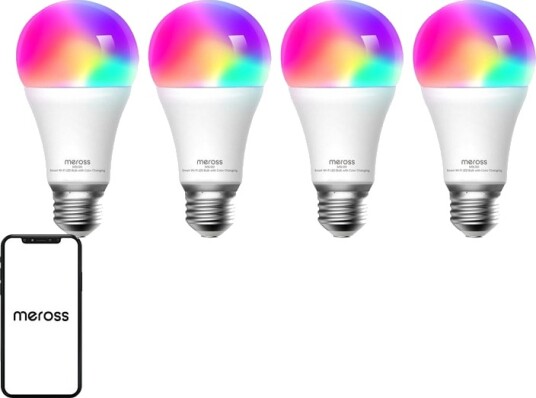 Meross MSL120 WiFi Smart LED-Lyspære 4-Pakning