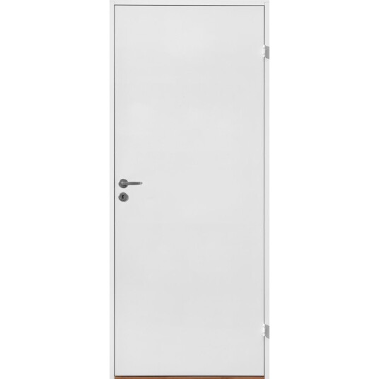 Solid Innerdør funkis kompakt 90x210 slett hvit