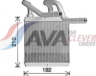 AVA COOLING SYSTEMS DN6466 Varmeapparat register