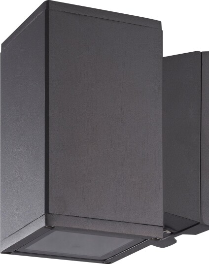R Line Milano Vegglampe Opplys 1x6W GU10 2700K IP54 Grafitt