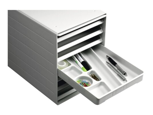 DURABLE IDEALBOX PLUS - Skuffskap - 7 rom - for C4 - grå DURABLE IDEALBOX PLUS - Skuffskap - 7 rom - for C4 - grå