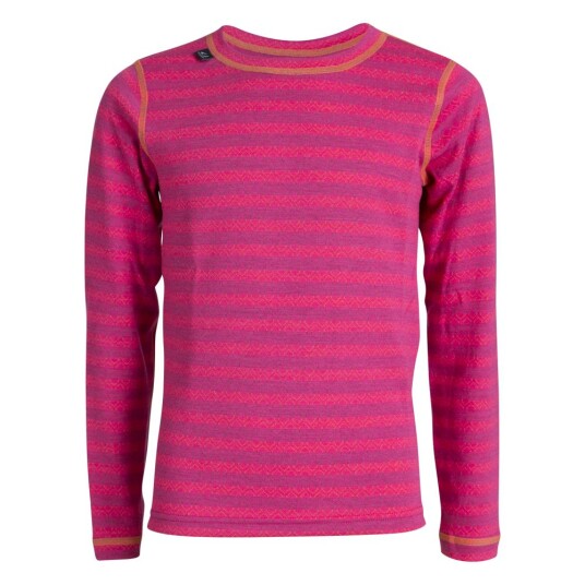 Ulvang  Kids 50Fifty 2.0 round neck   80728 Beetroot Mix 128/8Yrs