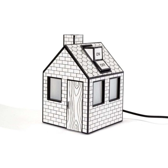 Seletti On-Off Bordlampe Hvit/ Sort Seletti On-Off Bordlampe Hvit/ Sort