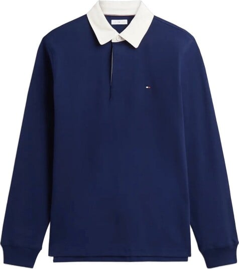 Tommy Hilfiger Essential Solid Rugby CARBON NAVY L