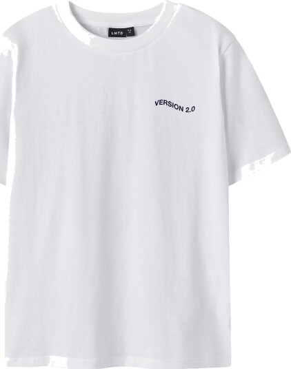 LMTD T skjorte NlfHeart Bright White/Blå LMTD 15 16 år 170 176 T skjorte Hvit