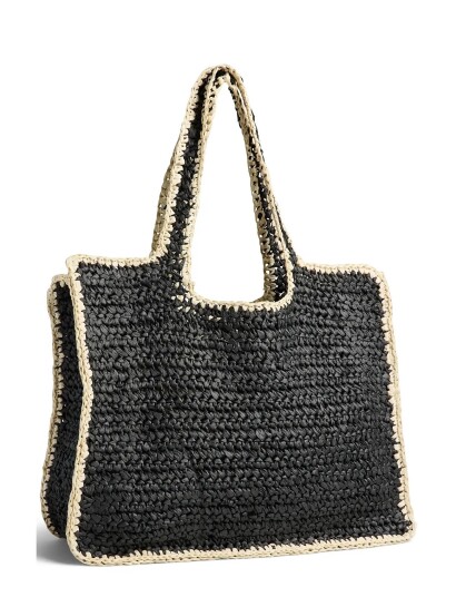 Pieces Pclydia Contrast Shopper Black ONE SIZE