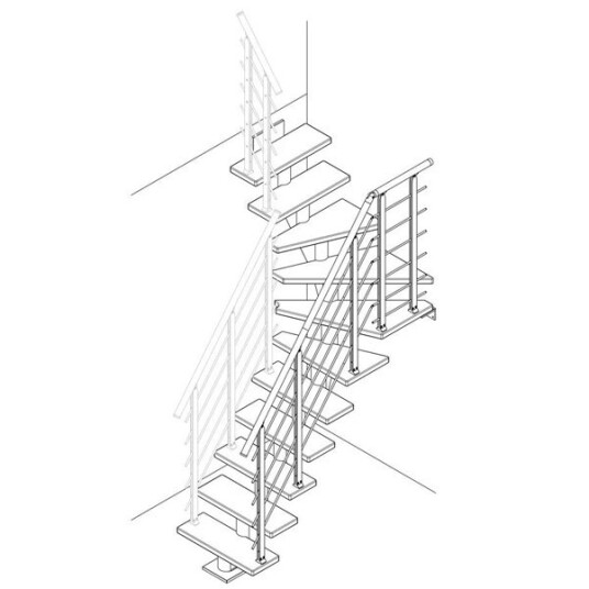 Dolle Utvendig Gelender Design Eik Oljet Hvit 4 6T