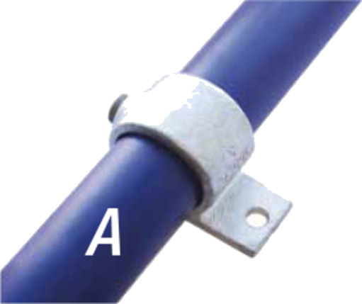 5/4" enkeltsidig monteringsbrakett KEE CLAMP