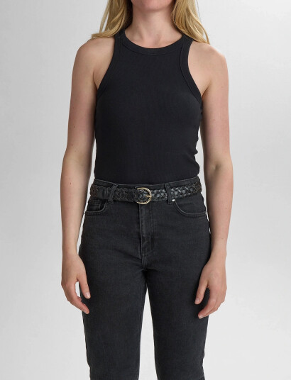 Markberg Harlynmbg Braided Belt - Black - 95 Markberg Harlynmbg Braided Belt - Black - 95