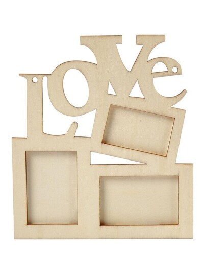 Creativ Company Photo Frame Love Wood