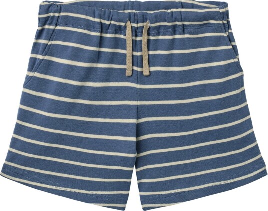Wheat Shorts Kalle Blue Stripe Wheat 3 år 98 Shorts Blå