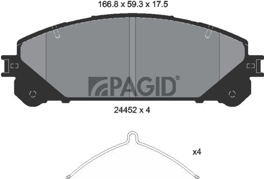 PAGID T1997N Bremseklosser