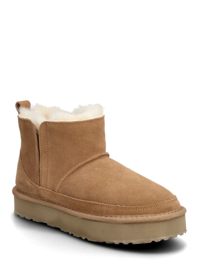 Rosemunde Rhevelyn Leather Elastic Boot   Beige   36