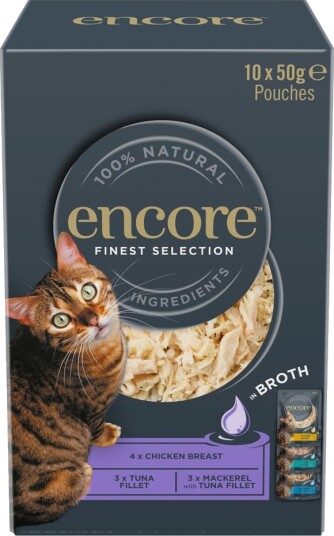 Encore Våtfôr Cat Pouch I Buljong Fineste Utvalg Multipakke 20 X 50 G Encore Våtfôr Cat Pouch I Buljong Fineste Utvalg Multipakke 20 X 50 G