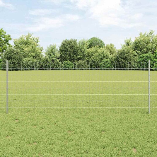  Gjerde med innlegg. sølv 0.8 x 10 m Stål